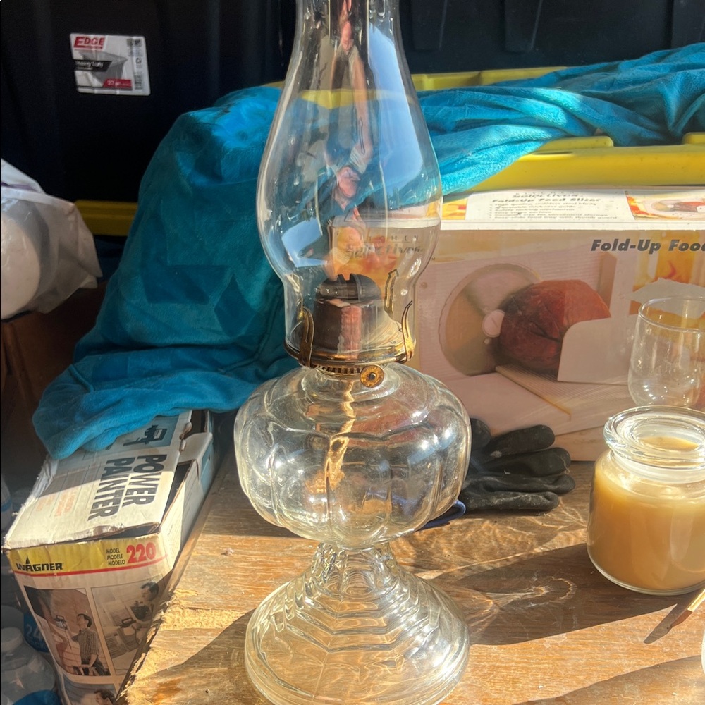 Vintage oil lamp